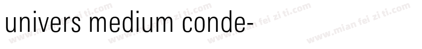 univers medium conde字体转换